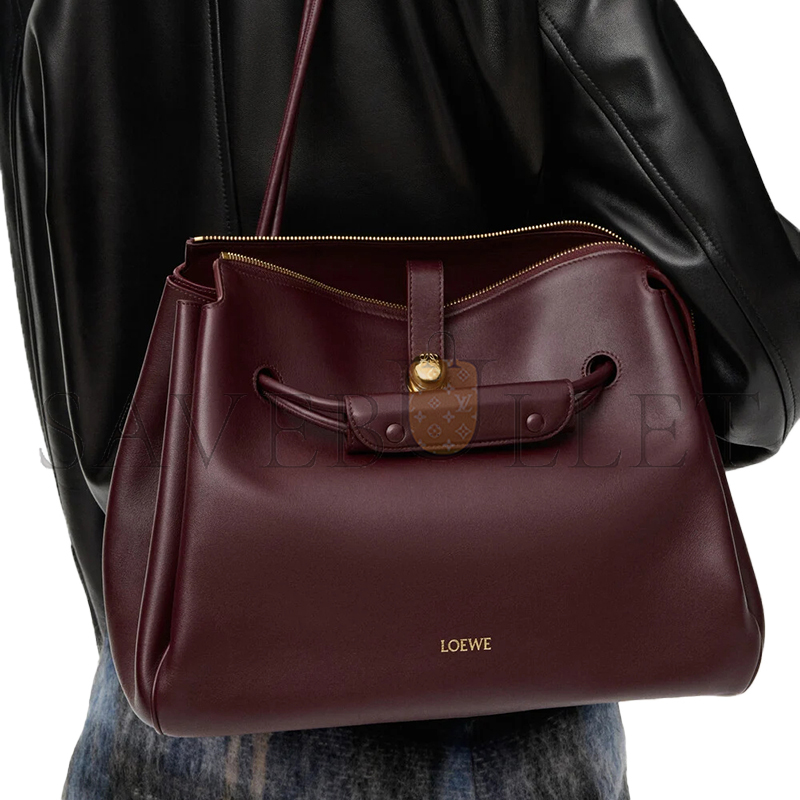 l0ew* large madrid bag in S*pple calfskin aanbspbx01 (33*24*12.5cm)